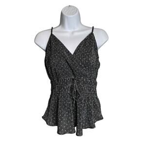 Abercrombie & Fitch‎ Y2K Women's Ditsy Floral Wrap Cami Top Size M Fairy Grunge